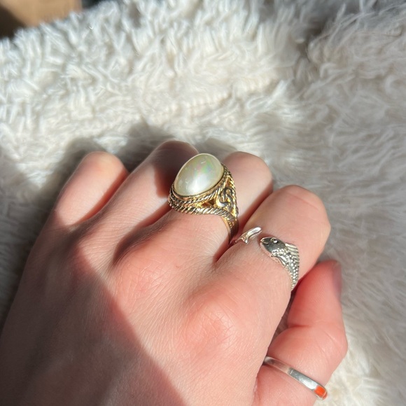 Vintage Mabe Pearl Ring - Picture 4 of 13